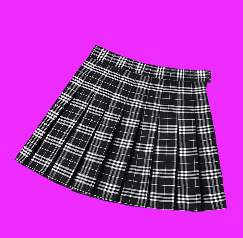 Kawaii Plaid Skirt – schoolgirl but make it alt”
